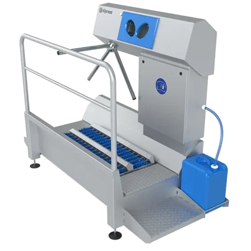 Sole cleaning and hand disinfection