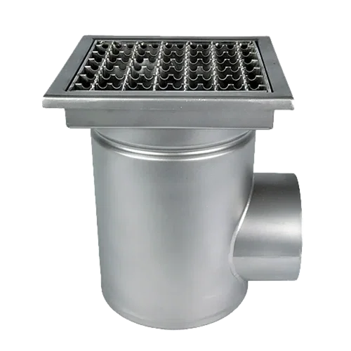 Drains with horizontal exits