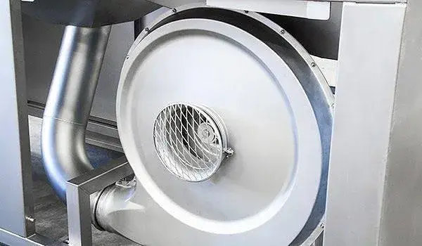Krattewasser afblaasunit