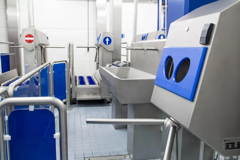 How does a hygienic entrance work?