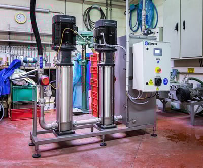 Elpress drukverhogingsinstallatie