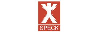 Speck pomp logo voor industriële reiniging