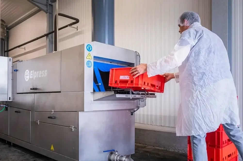 industrial crate washer