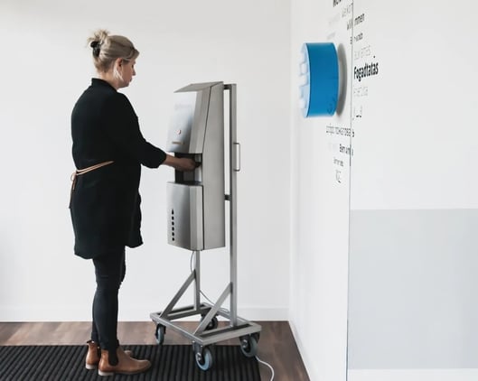 Elpress hand disinfection