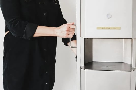 Elpress hand disinfection