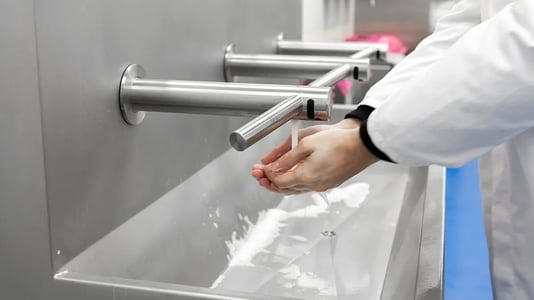 Elpress - Reinigungsrinnen met händetrockner