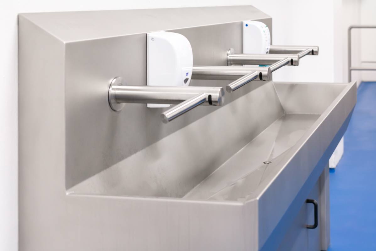 Lavabos avec sèche-mains