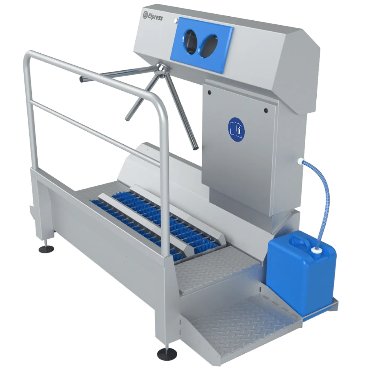 Sole cleaning and hand disinfection