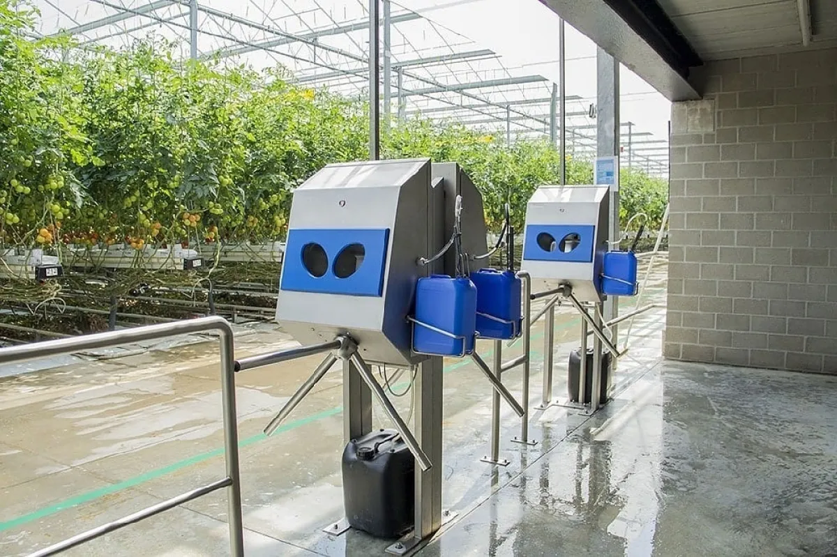 Dispensador de productos químicos (con torniquete)